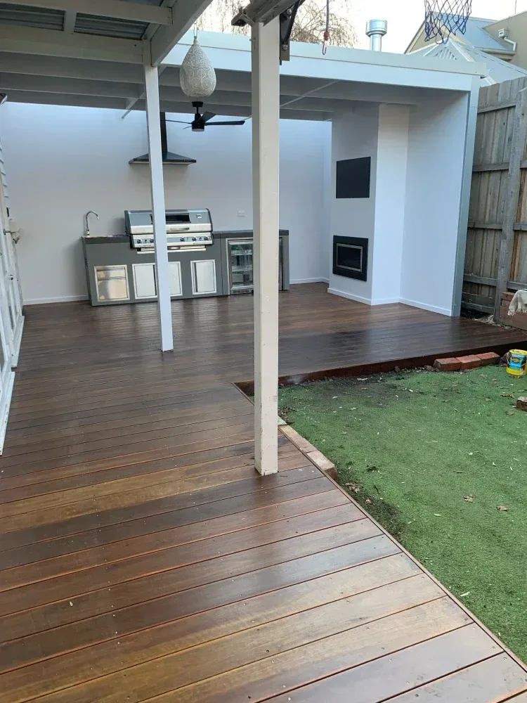 After deck renovation.