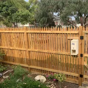 A photo of a fencing job.