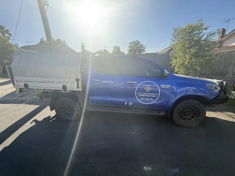 LCW Carpentry and Construction work ute.